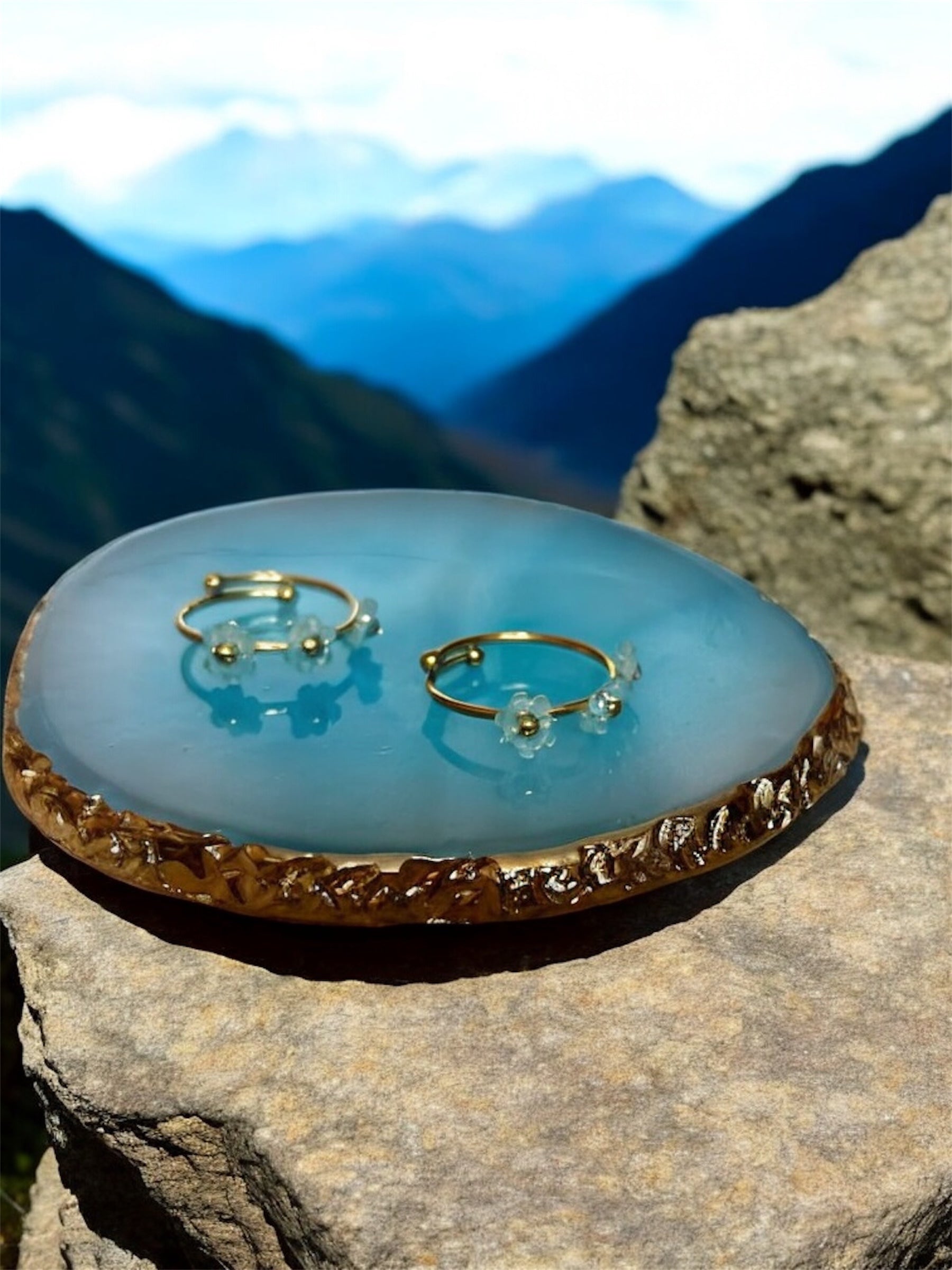 Anillo Las Flores del Pólen Dorado