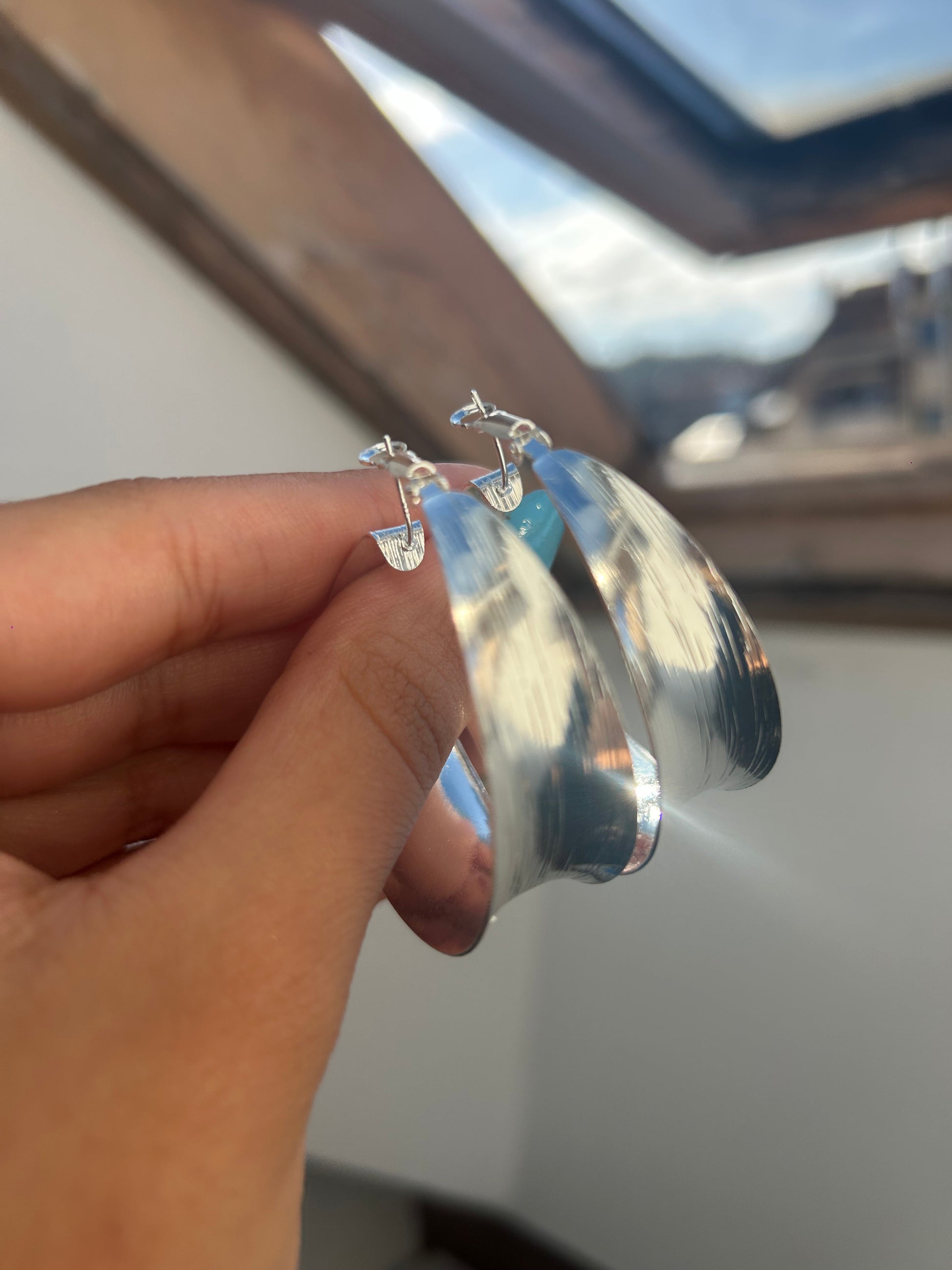 Pendientes Aura Plateado