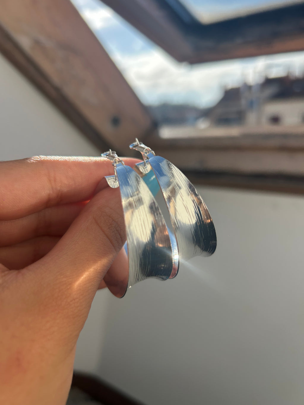 Pendientes Aura Plateado