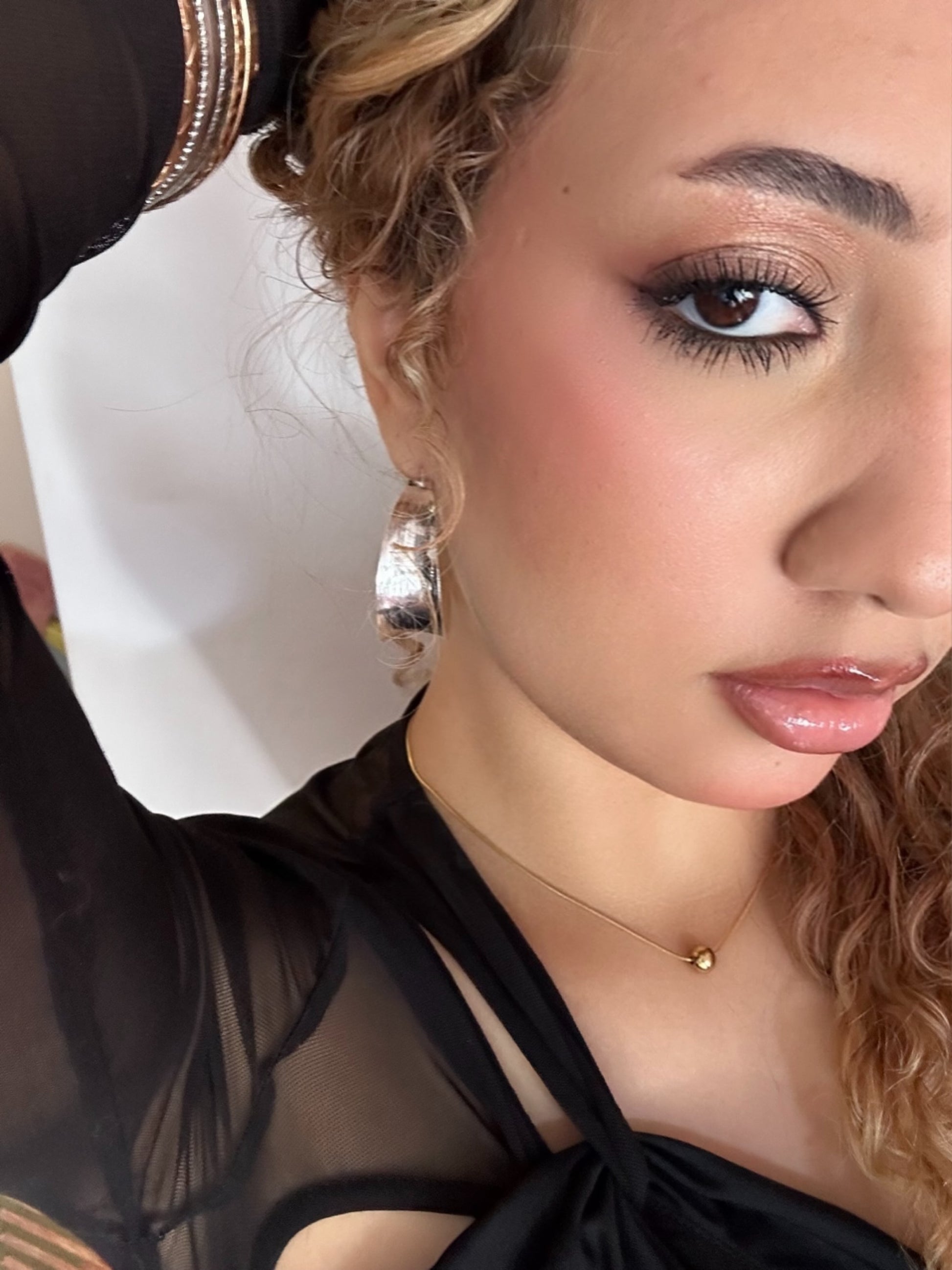 Pendientes Aura Plateado