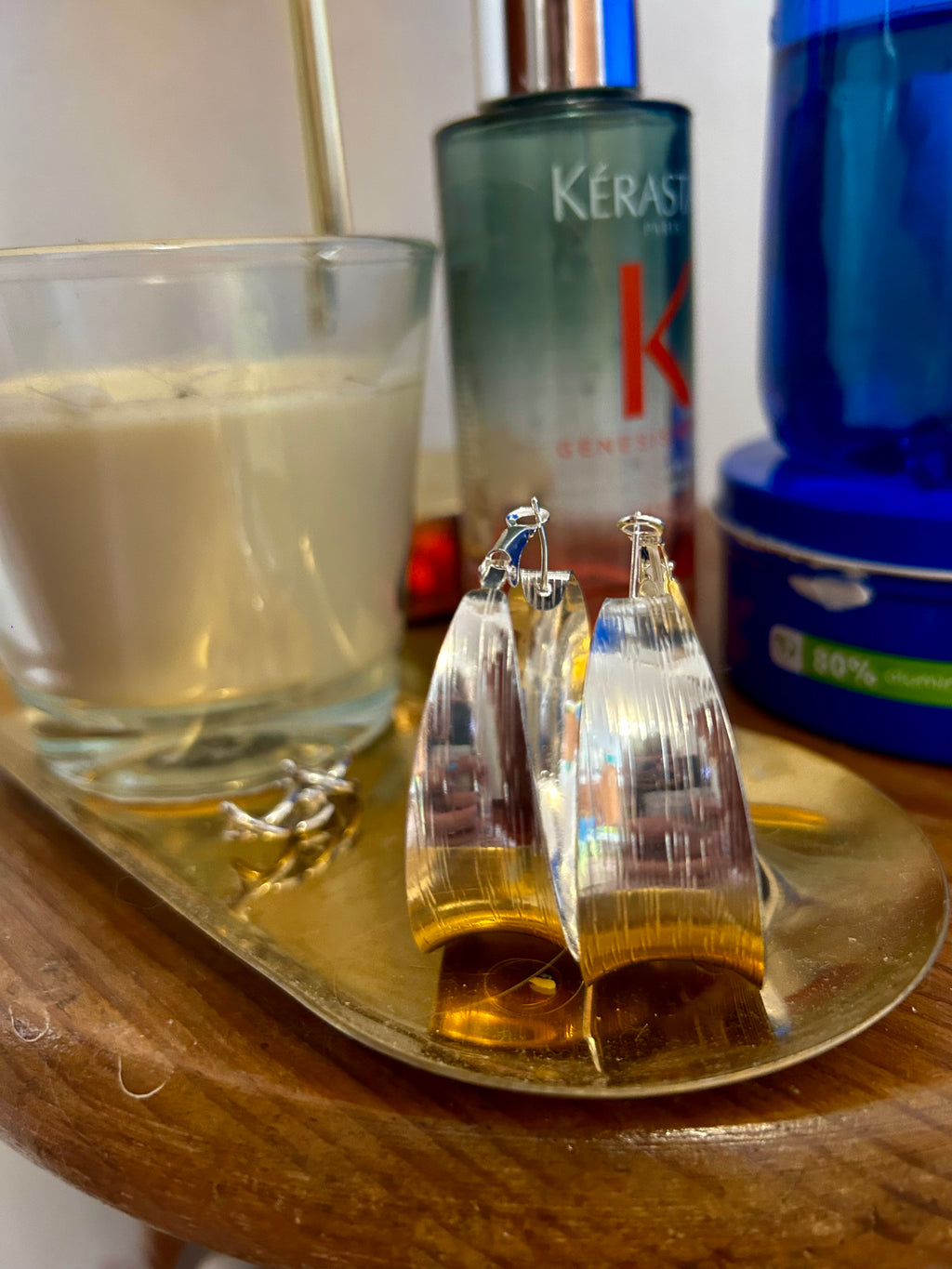 Pendientes Aura Plateado