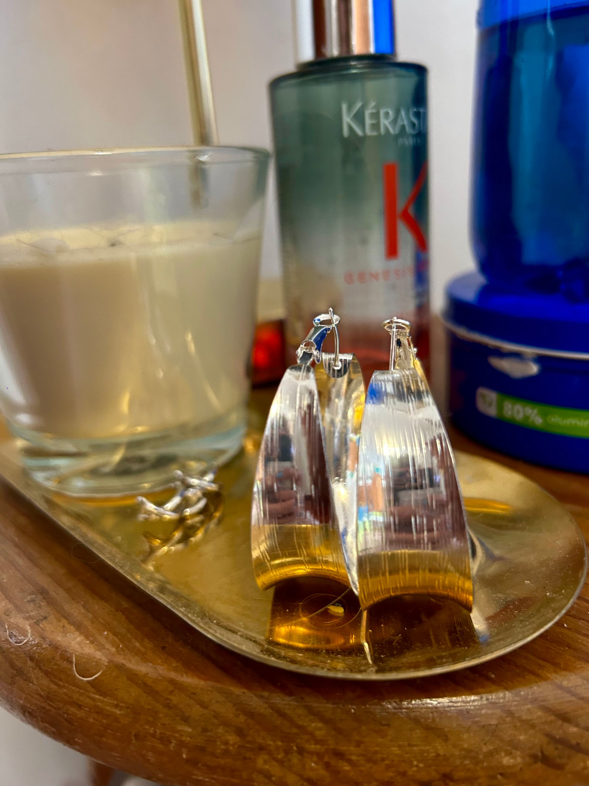 Pendientes Aura Plateado