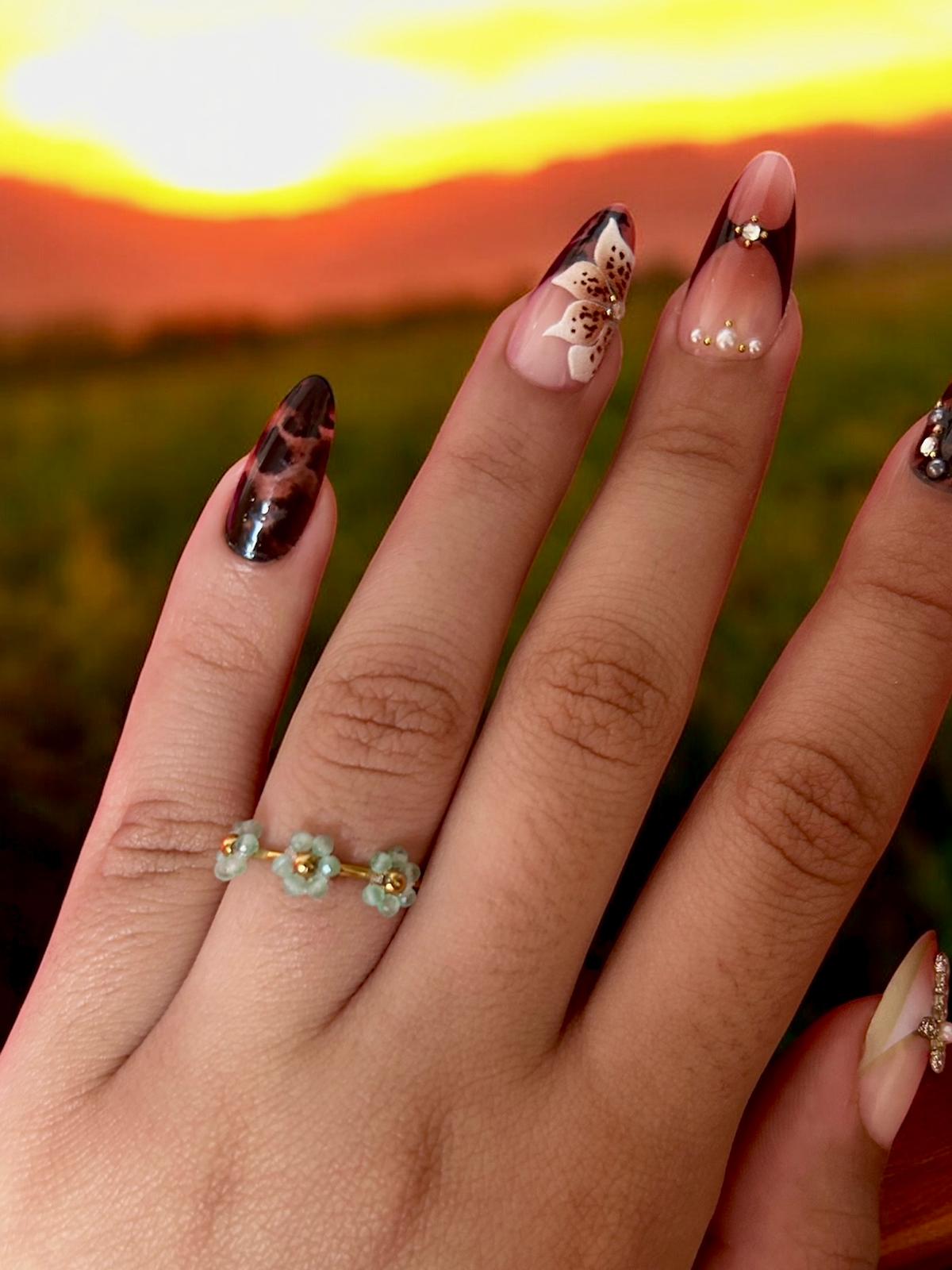 Anillo Las Flores del Pólen Dorado